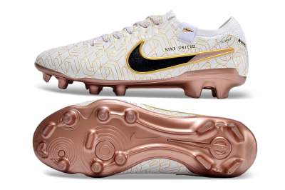 Nike Tiempo Legend 10 Elite FG Low-Tops Football Boots - White/Gold/Black