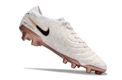 Nike Tiempo Legend 10 Elite FG Low-Tops Football Boots - White/Gold/Black