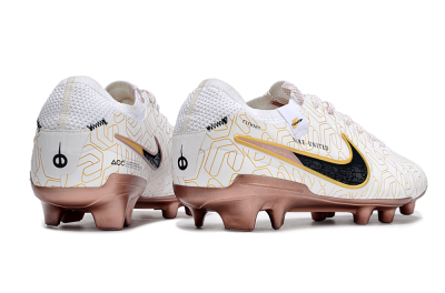 Nike Tiempo Legend 10 Elite FG Low-Tops Football Boots - White/Gold/Black
