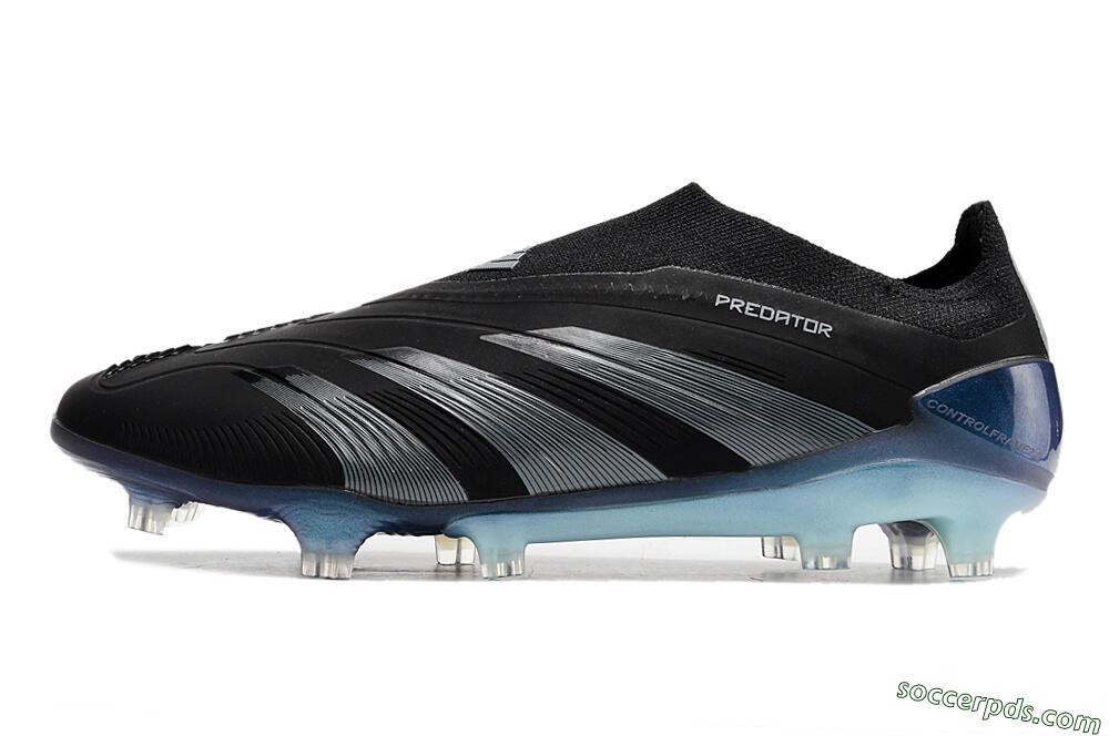 Adidas Predator 24 Elite LL FG Low-Tops Football Boots - Black/Silver/Jade 2