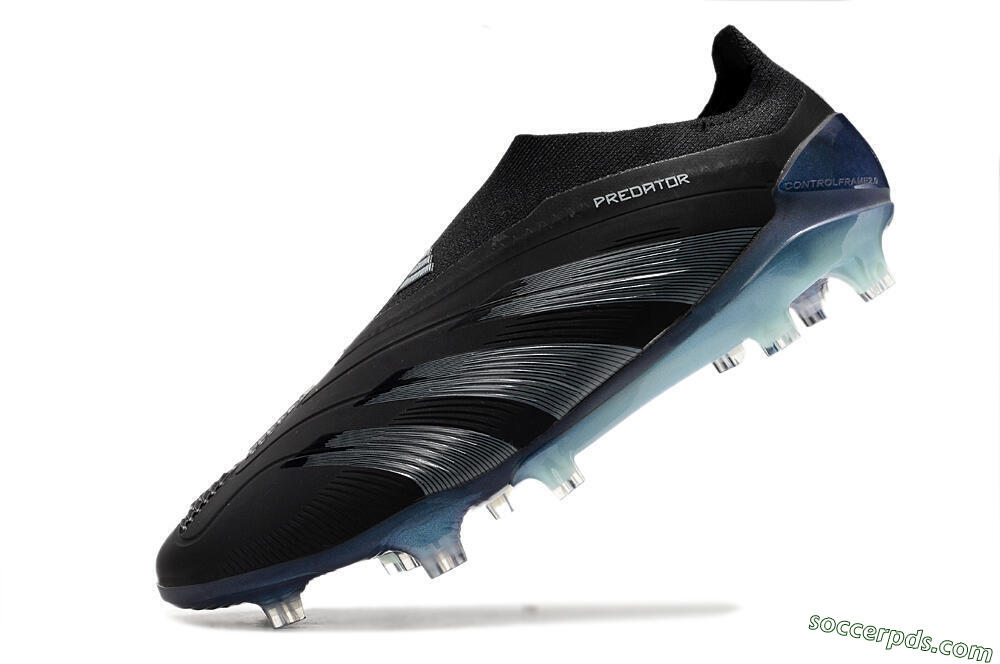 Adidas Predator 24 Elite LL FG Low-Tops Football Boots - Black/Silver/Jade 5