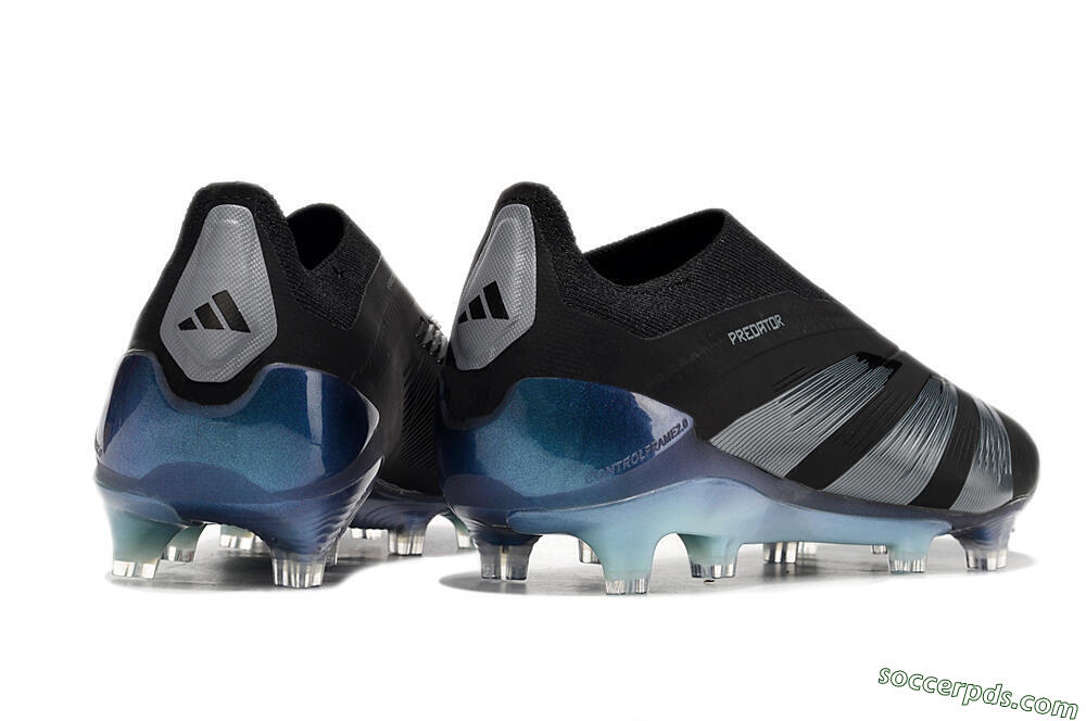 Adidas Predator 24 Elite LL FG Low-Tops Football Boots - Black/Silver/Jade 6