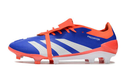 Adidas Predator Elite Foldover Tongue FG Low-Tops Football Boots - Blue/Red/White