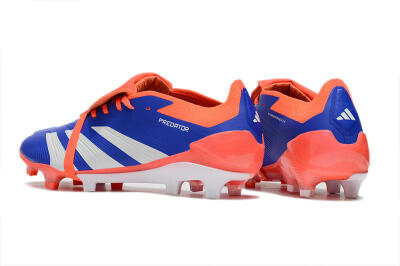 Adidas Predator Elite Foldover Tongue FG Low-Tops Football Boots - Blue/Red/White