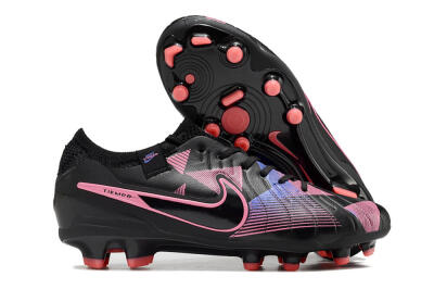 Nike Tiempo Legend 10 Elite FG Low-Tops Football Boots - Black/Pink/Blue