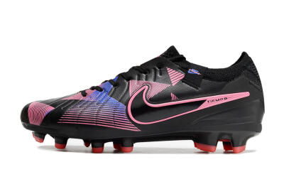 Nike Tiempo Legend 10 Elite FG Low-Tops Football Boots - Black/Pink/Blue