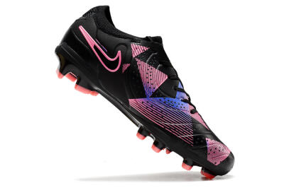 Nike Tiempo Legend 10 Elite FG Low-Tops Football Boots - Black/Pink/Blue