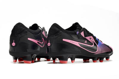 Nike Tiempo Legend 10 Elite FG Low-Tops Football Boots - Black/Pink/Blue