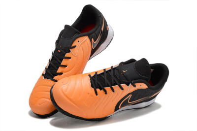 Nike Tiempo Legend 10 Elite IC Low-Tops Football Shoes - Orange/Black/White