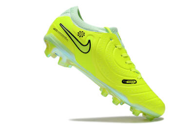 Nike Tiempo Legend 10 Elite FG Low-Tops Football Boots - Yellow/Jade/Gold