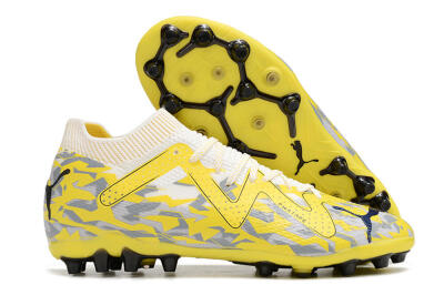 Puma Future Ultimate MG Low-Tops Football Boots - White/Yellow/Grey
