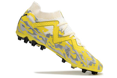 Puma Future Ultimate MG Low-Tops Football Boots - White/Yellow/Grey
