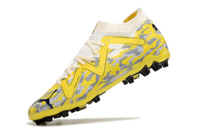 Puma Future Ultimate MG Low-Tops Football Boots - White/Yellow/Grey