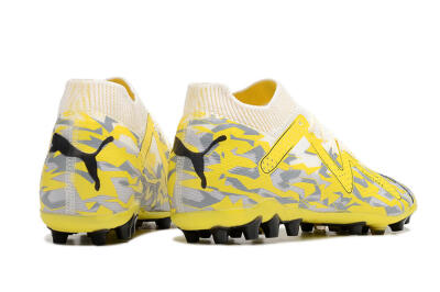 Puma Future Ultimate MG Low-Tops Football Boots - White/Yellow/Grey