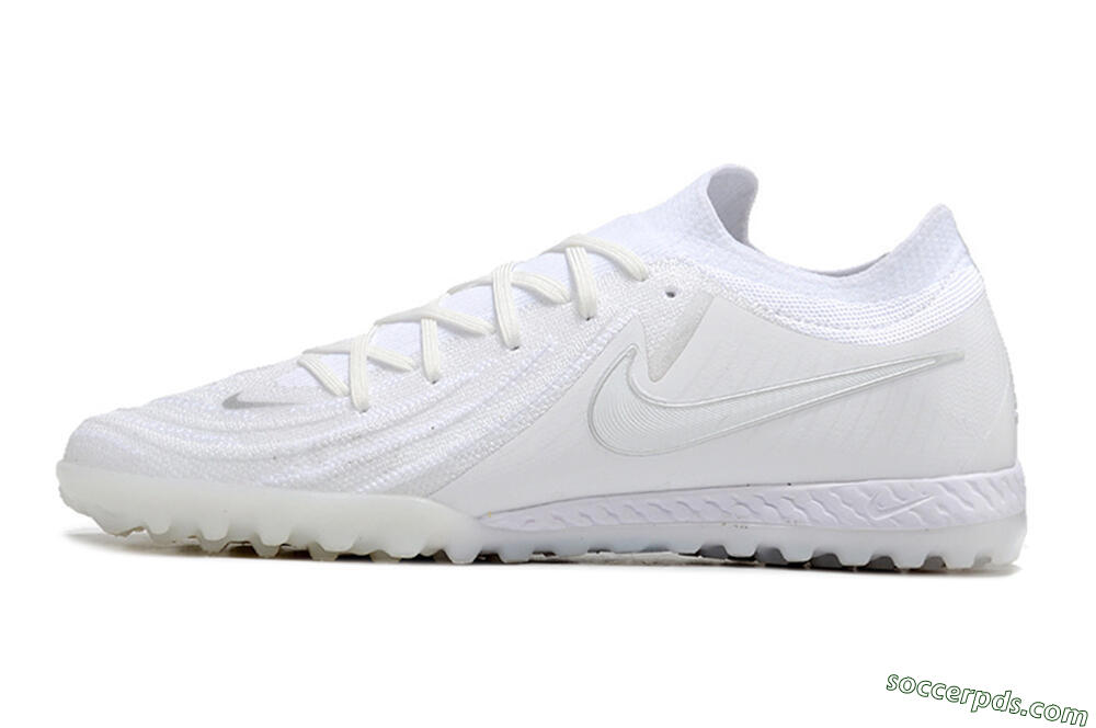 Nike Phantom GX 2 Elite TF Low-Tops Football Shoes - White/Black 2