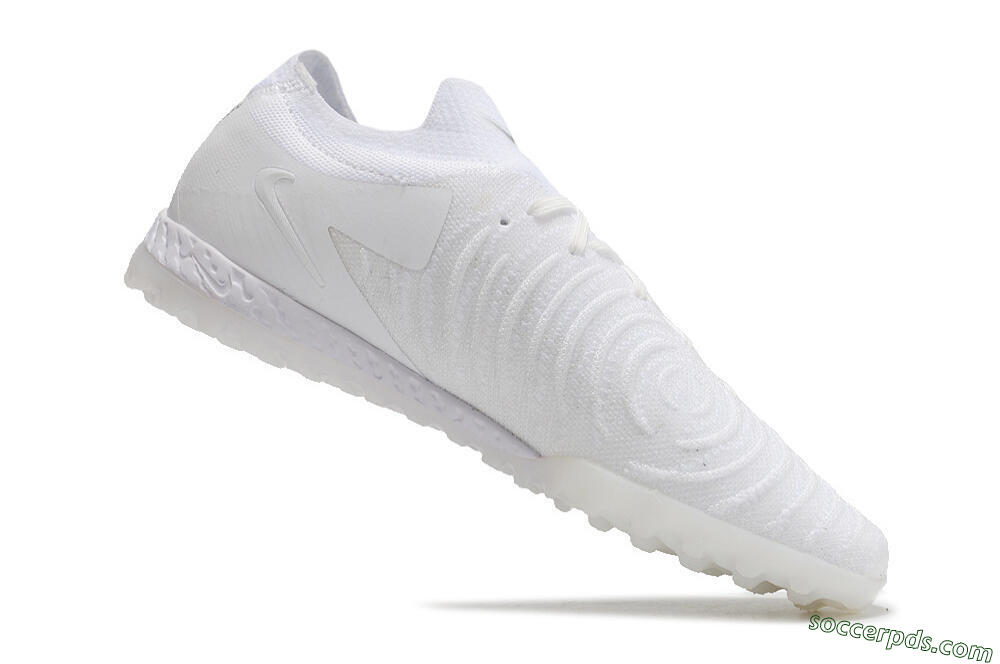 Nike Phantom GX 2 Elite TF Low-Tops Football Shoes - White/Black 4