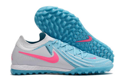 Nike Phantom GX 2 Elite TF Low-Tops Football Shoes - Blue/White/Pink