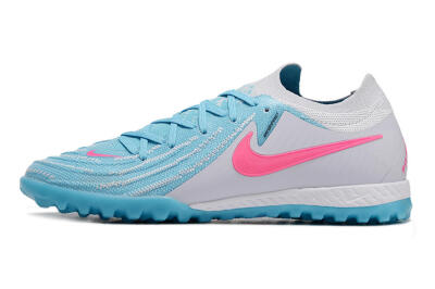 Nike Phantom GX 2 Elite TF Low-Tops Football Shoes - Blue/White/Pink