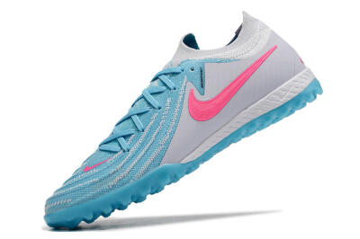 Nike Phantom GX 2 Elite TF Low-Tops Football Shoes - Blue/White/Pink