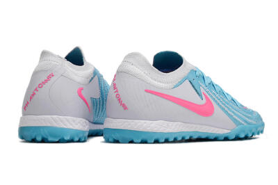 Nike Phantom GX 2 Elite TF Low-Tops Football Shoes - Blue/White/Pink