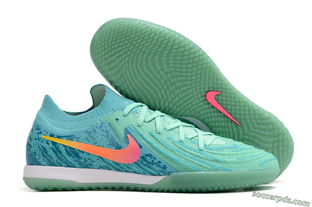 Nike Phantom GX 2 Elite IC Low-Tops Football Shoes - Jade/Pink/Orange 1