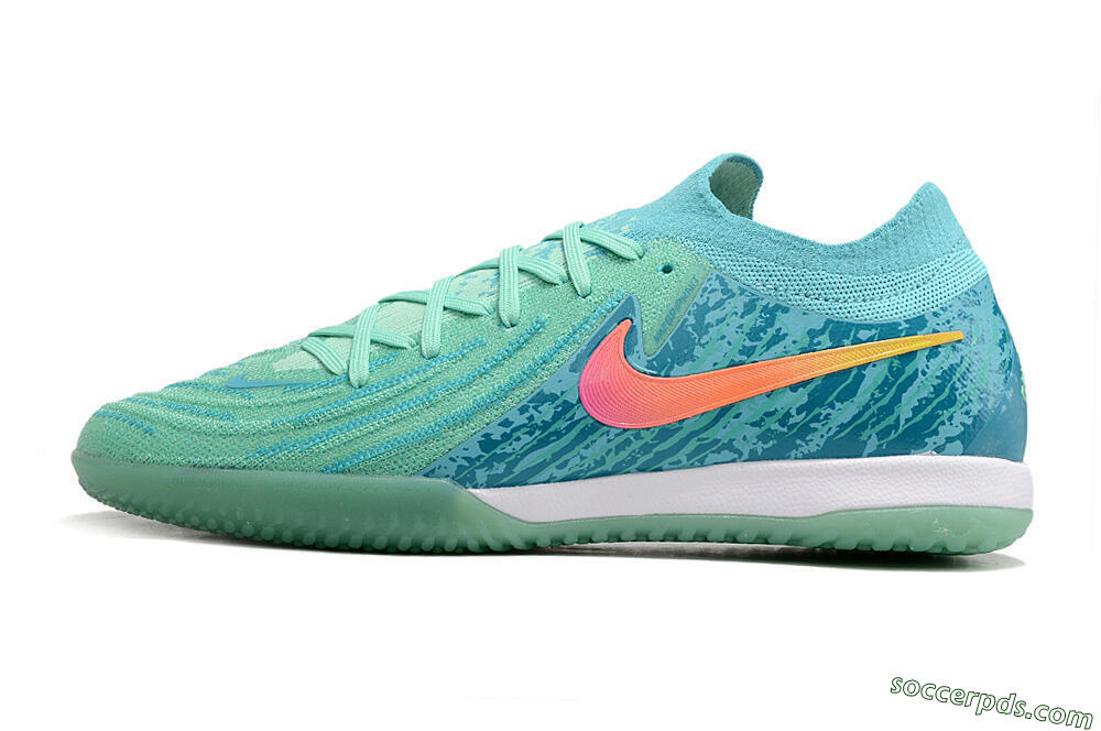 Nike Phantom GX 2 Elite IC Low-Tops Football Shoes - Jade/Pink/Orange 2
