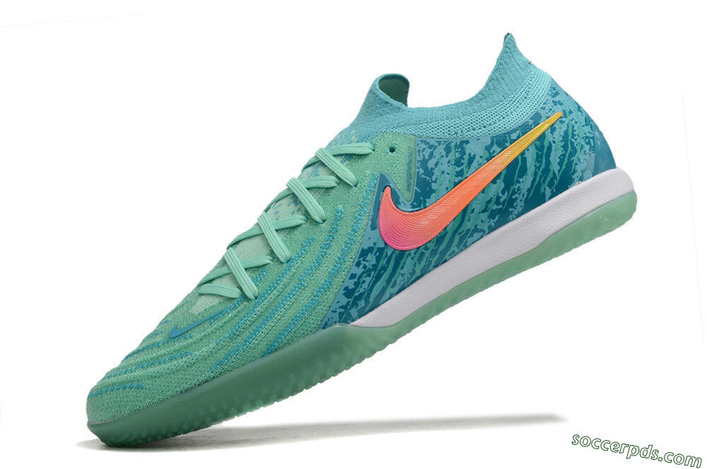 Nike Phantom GX 2 Elite IC Low-Tops Football Shoes - Jade/Pink/Orange 5