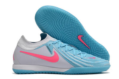 Nike Phantom GX 2 Elite IC Low-Tops Football Shoes - Blue/White/Pink