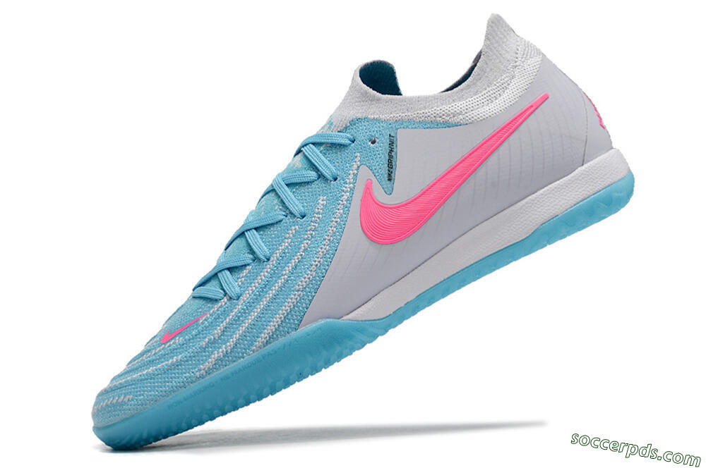 Nike Phantom GX 2 Elite IC Low-Tops Football Shoes - Blue/White/Pink 5