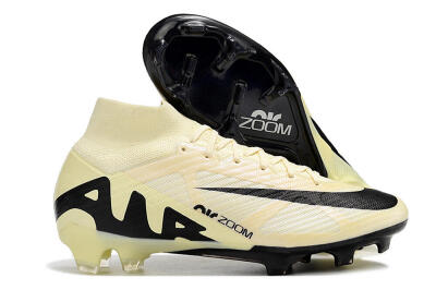 Nike Air Zoom Mercurial Superfly 9 Elite FG High-Tops Football Boots - Beige/Black