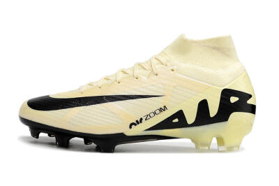 Nike Air Zoom Mercurial Superfly 9 Elite FG High-Tops Football Boots - Beige/Black