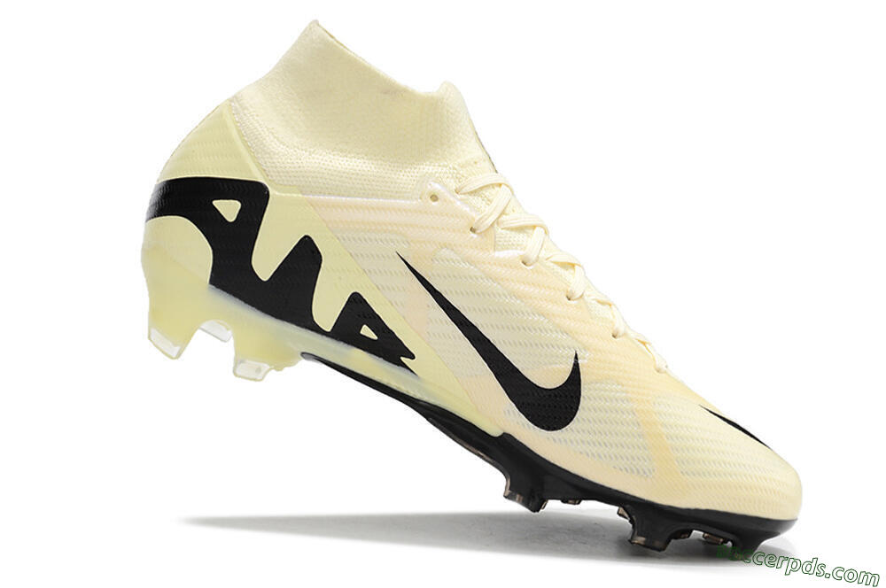 Nike Air Zoom Mercurial Superfly 9 Elite FG High-Tops Football Boots - Beige/Black 4