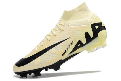 Nike Air Zoom Mercurial Superfly 9 Elite FG High-Tops Football Boots - Beige/Black