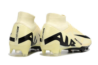 Nike Air Zoom Mercurial Superfly 9 Elite FG High-Tops Football Boots - Beige/Black