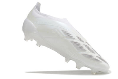 Adidas Predator Elite Laceless FG Low-Tops Football Boots - White/Silver
