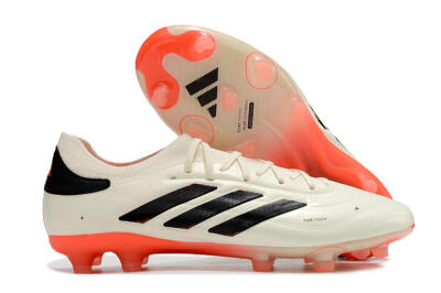 Adidas Copa Pure 2+ FG Low-Tops Football Boots - Beige/Black/Red