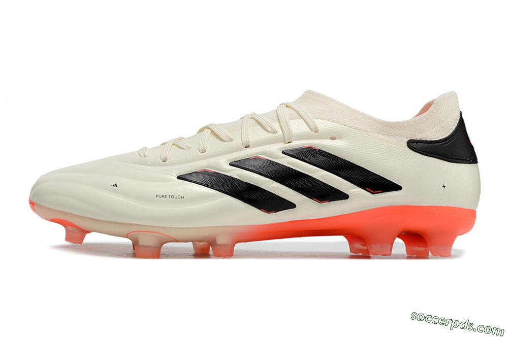 Adidas Copa Pure 2+ FG Low-Tops Football Boots - Beige/Black/Red 2
