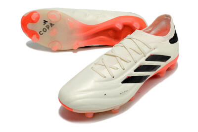 Adidas Copa Pure 2+ FG Low-Tops Football Boots - Beige/Black/Red