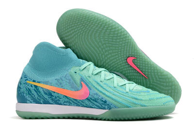 Nike Phantom Luna Elite NU IC High-Tops Football Shoes - Jade/Pink/Orange