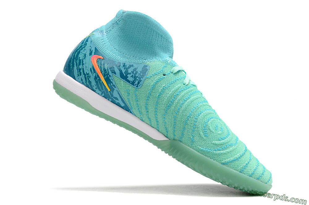Nike Phantom Luna Elite NU IC High-Tops Football Shoes - Jade/Pink/Orange 4