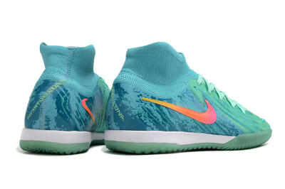 Nike Phantom Luna Elite NU IC High-Tops Football Shoes - Jade/Pink/Orange