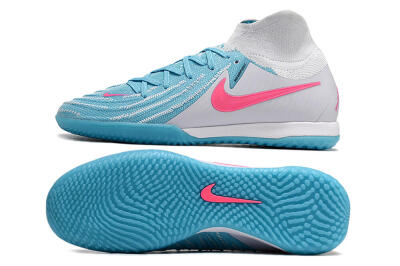 Nike Phantom Luna Elite NU IC High-Tops Football Shoes - Blue/White/Pink