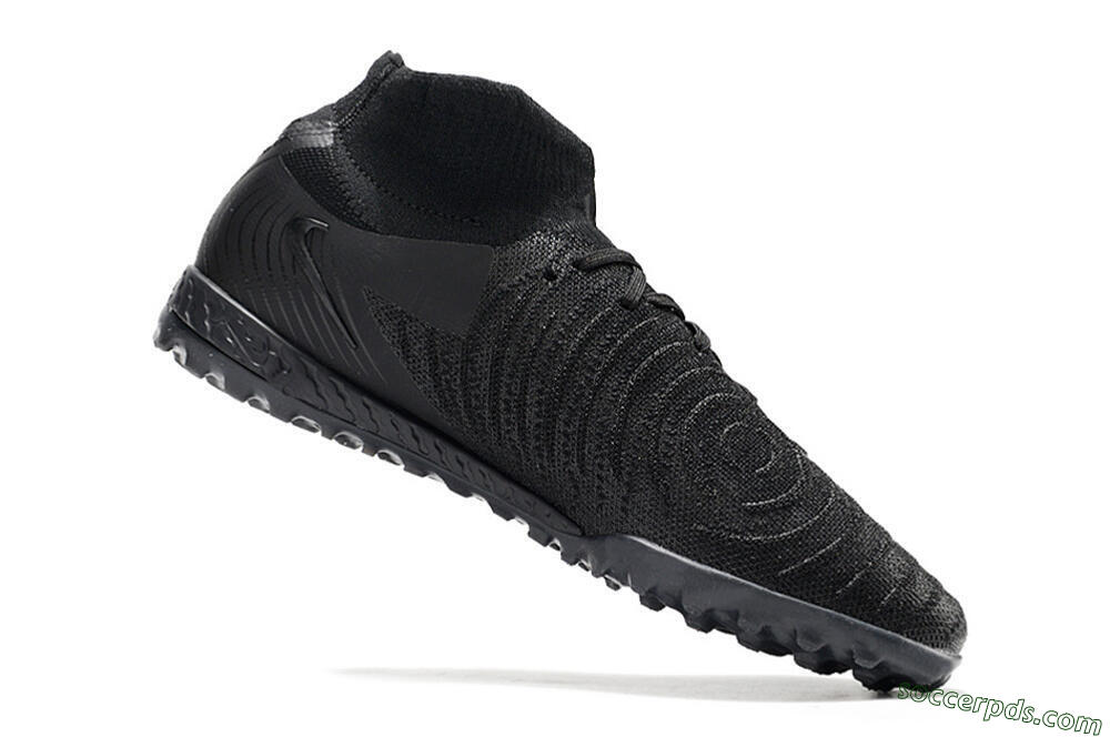 Nike Phantom Luna Elite NU TF High-Tops Football Shoes - Black/White/Blue 4