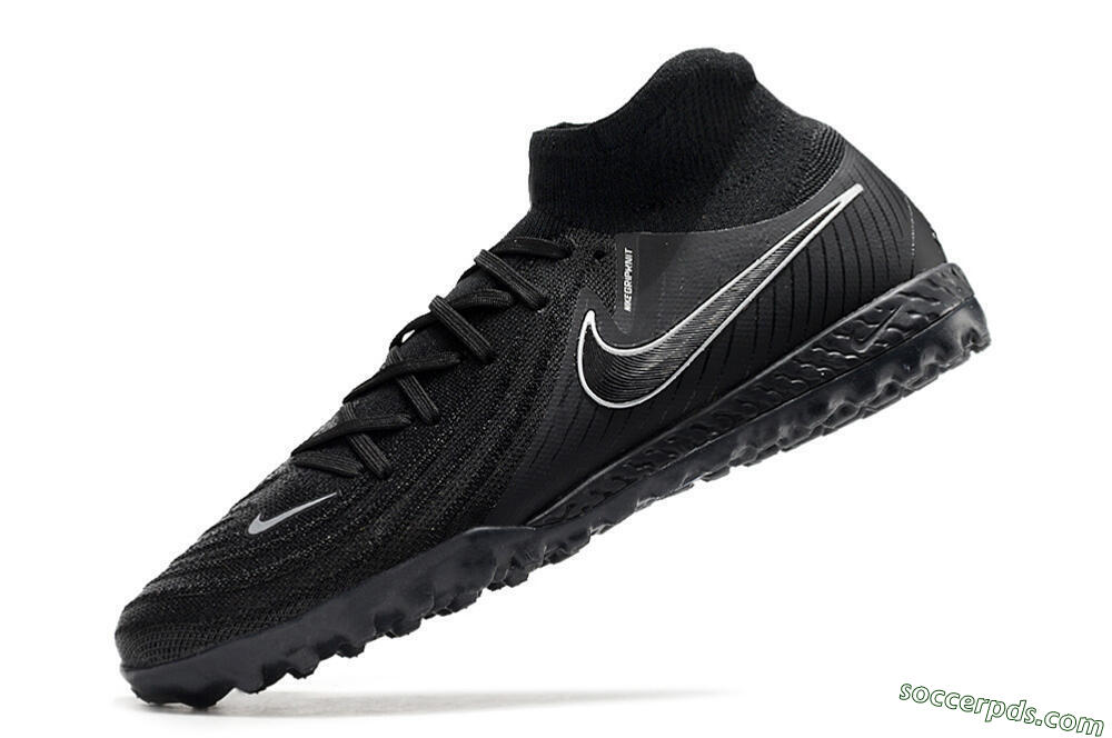 Nike Phantom Luna Elite NU TF High-Tops Football Shoes - Black/White/Blue 5