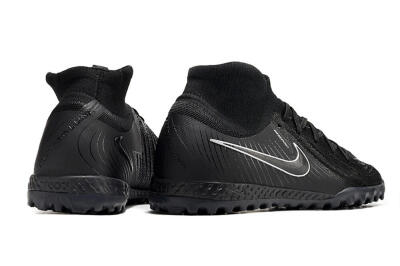 Nike Phantom Luna Elite NU TF High-Tops Football Shoes - Black/White/Blue