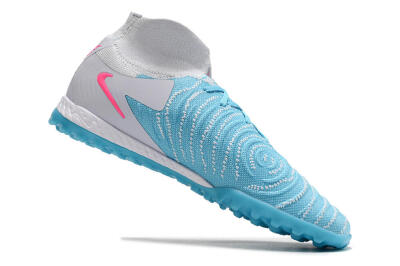 Nike Phantom Luna Elite NU TF High-Tops Football Shoes - Blue/White/Pink