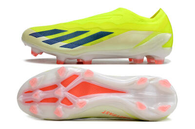 Adidas X Crazyfast+ Laceless FG Low-Tops Football Boots - Yellow/Blue/Red