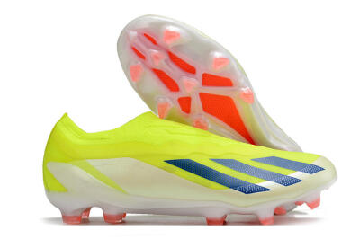 Adidas X Crazyfast+ Laceless FG Low-Tops Football Boots - Yellow/Blue/Red
