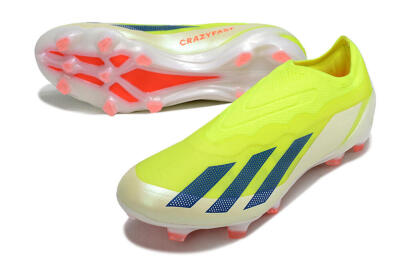Adidas X Crazyfast+ Laceless FG Low-Tops Football Boots - Yellow/Blue/Red