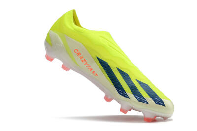 Adidas X Crazyfast+ Laceless FG Low-Tops Football Boots - Yellow/Blue/Red